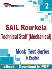 SAIL Rourkela Technical Staff (Mechanical) Test PDF Book In English - Question Paper