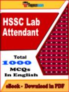 HSSC Lab Attendant PDF Book In English - MCQ / Objective Questions