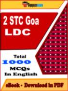 2 STC Goa LDC PDF Book In English - MCQ / Objective Questions