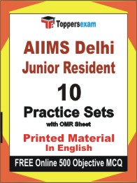 AIIMS Delhi Junior Resident Exam Book in English - Practice Set