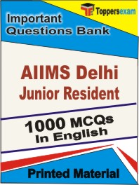 AIIMS Delhi Junior Resident Exam  Book in English - Objective MCQ