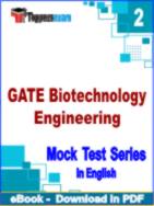 GATE Biotechnology Engineering Test PDF Book In English - Question Paper