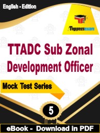TTADC Sub Zonal Development Officer PDF Book In English - Practice Set