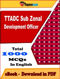 TTADC Sub Zonal Development Officer PDF Book In English - MCQ / Objective Questions