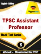 TPSC Assistant Professor Test PDF Book In English - Practice Set