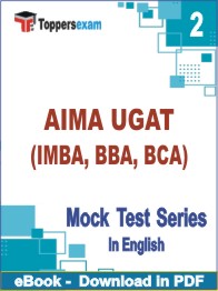 AIMA UGAT (IMBA, BBA, BCA) Exam PDF Book In English - Question Paper