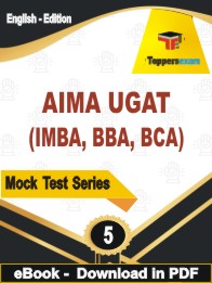 AIMA UGAT (IMBA, BBA, BCA) Exam  PDF Book In English - Practice Set