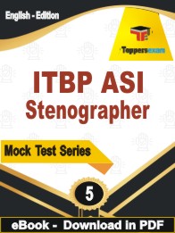 ITBP ASI Stenographer Exam  PDF Book In English - Practice Set