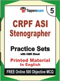 CRPF ASI Stenographer Exam Book in English - Mock Test / Practice Set
