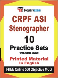 CRPF ASI Stenographer Exam Book in English - Practice Set