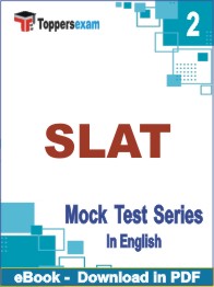 SLAT Exam PDF Book In English - Question Paper