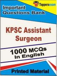 KPSC Assistant Surgeon Exam Book in English - Objective MCQ