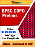 BPSC CDPO Prelims PDF Book In English - MCQ / Objective Questions