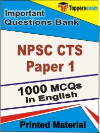 NPSC CTS Paper 1 Exam  Book in English - Objective MCQ