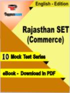 Rajasthan SET (Commerce) Test PDF Book In English - Mock Test/Practice Set