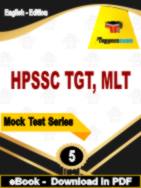 HPSSC TGT, MLT Test  PDF Book In English - Practice Set