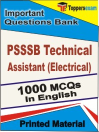 PSSSB Technical Assistant (Electrical) Exam Book in English - Objective MCQ