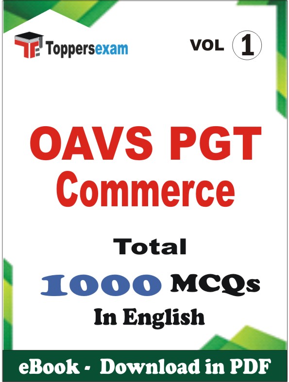 OAVS PGT Commerce PDF Book In English - MCQ / Objective Questions (VOL.1)