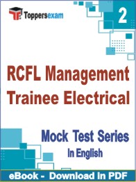 RCFL Management Trainee Electrical Exam PDF Book In English - Question Paper