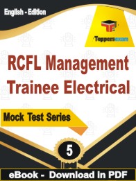 RCFL Management Trainee Electrical Exam  PDF Book In English - Practice Set