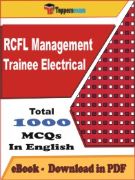 RCFL Management Trainee Electrical Exam PDF Book In English - MCQ / Objective Questions