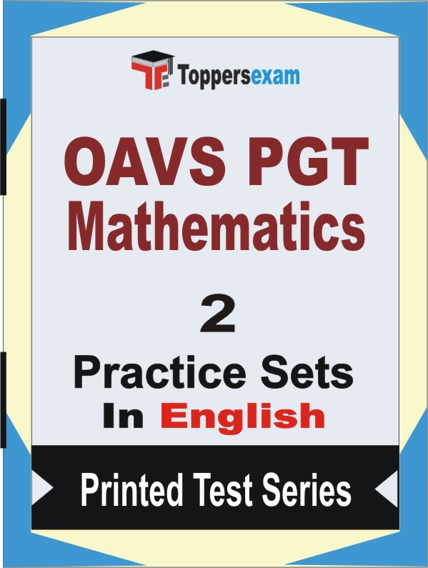 OAVS PGT Mathematics Book in English - Question Paper / Practice Set