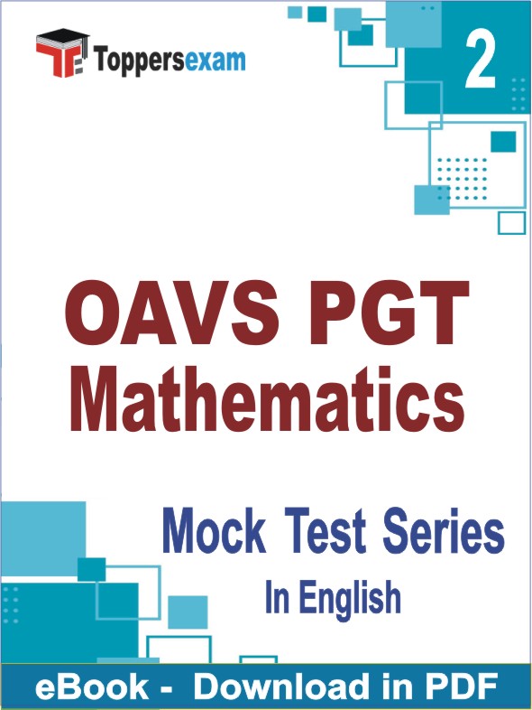 OAVS PGT Mathematics PDF Book In English - Question Paper