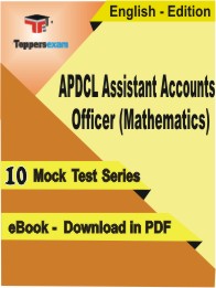 APDCL Assistant Accounts Officer (Mathematics) Exam PDF Book In English - Mock Test/Practice Set