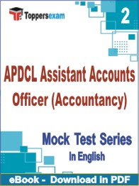 APDCL Assistant Accounts Officer (Accountancy) Exam PDF Book In English - Question Paper