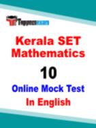 Kerala SET Mathematics Practice Set
