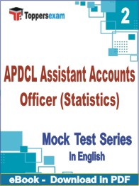 APDCL Assistant Accounts Officer (Statistics) Exam PDF Book In English - Question Paper