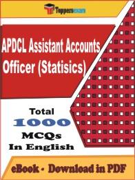 APDCL Assistant Accounts Officer (Statistics) Exam PDF Book In English - MCQ / Objective Questions