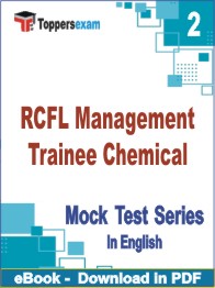 RCFL Management Trainee Chemical Exam PDF Book In English - Question Paper