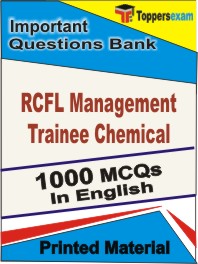 RCFL Management Trainee Chemical Exam  Book in English - Objective MCQ