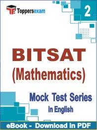 BITSAT (Mathematics) Exam PDF Book In English - Question Paper