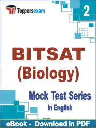 BITSAT (Biology) Exam PDF Book In English - Question Paper