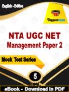 NTA UGC NET Management Paper 2 Test PDF Book In English - Practice Set