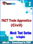 FACT Trade Apprentice Exam (Civil) Test PDF Book In English - Question Paper