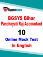 BGSYS Block Facilitator Accountant Test Series