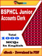 BSPHCL Junior Accounts Clerk Mock Test PDF