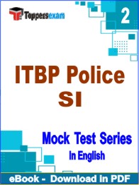 ITBP Police SI Exam PDF Book In English - Question Paper