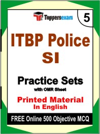 ITBP Police SI Exam Book in English - Mock Test / Practice Set