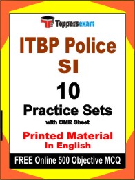 ITBP Police SI Exam Book in English - Practice Set