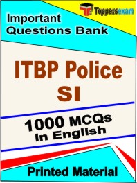 ITBP Police SI Exam Book in English - Objective MCQ