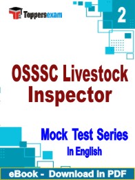 OSSSC Livestock Inspector  Exam PDF Book In English - Question Paper
