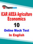 ICAR Agriculture Economics Free Test Series