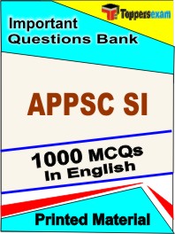 APPSC SI Exam Book in English - Objective MCQ