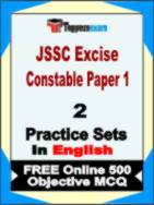 JSSC Excise Constable Paper 1 - Hindi & English Book in English - Question Paper / Practice Set