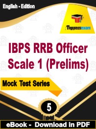 IBPS RRB Officer Scale 1 Prelims PDF Book In English - Practice Set