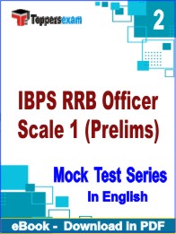 IBPS RRB Officer Scale 1 Prelims Exam PDF Book In English - Question Paper